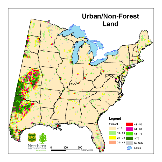 % Urban/Non-Forest